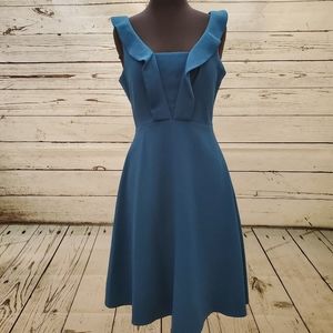 Maggy London ruffle A-line dress